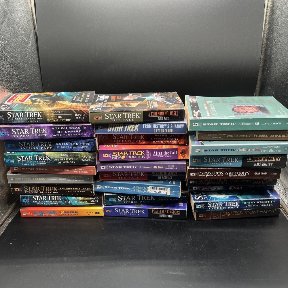 Star Trek 29 Paperback Book Lot - 2 COMPLETE SERIES (Cold Equations & The Fall